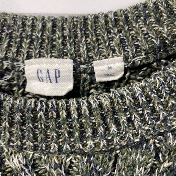 GAP Green Chunky Knitted Sweater Medium Womens - Picture 4 of 4